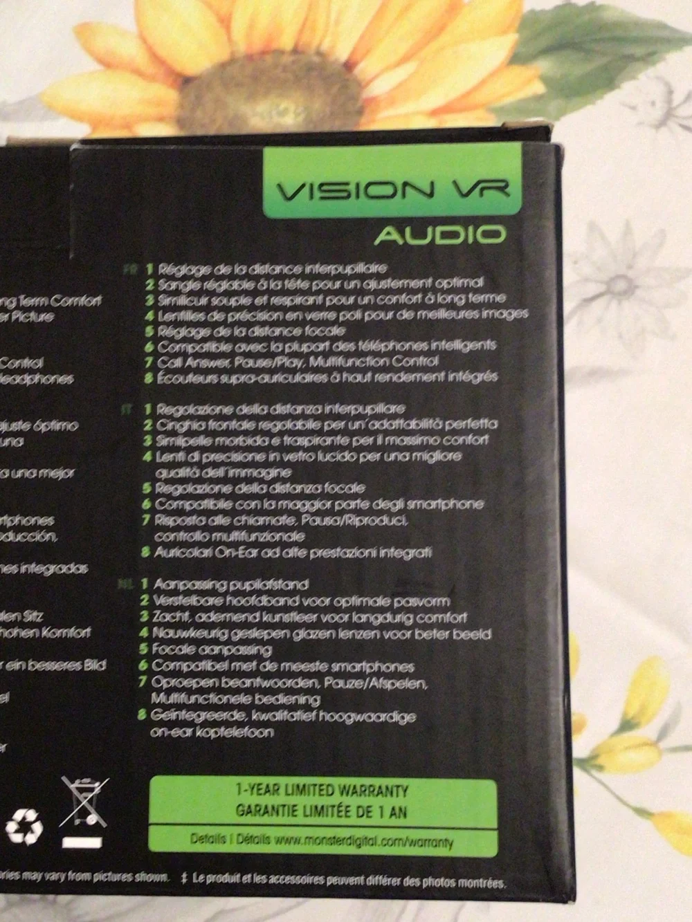 Vision VR Audio Smartphone Headset - Black